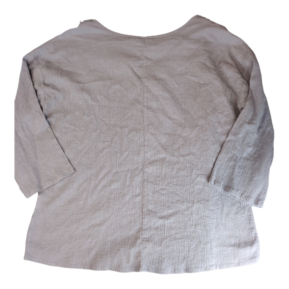 Just Fashion Now tunic xl crochet style around neck greyish color - Picture 2 of 8